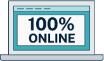 Icon for Flexible Online Learning
100% online programs with flexibility designed with working professionals in mind.